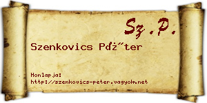 Szenkovics Péter névjegykártya